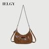 Retro Bag High-End Chain Shoulder Bag Niche Underarm Motorcycle Bag