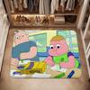 Tapis de sol C-Clarence en flanelle antidérapant lavable doux absorbant pour salle de bain cuisine chambre décoration intérieure