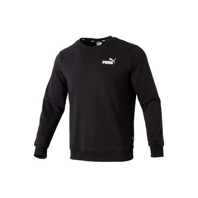 Bluza męska z długim rękawem, z okrągłym dekoltem, do biegania, treningu, na co dzień, w jednolitym kolorze, czarna 683375-01