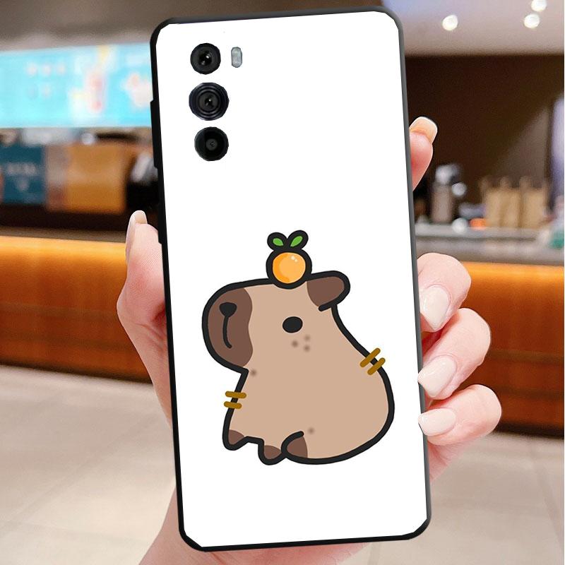 Capybara Phone case For Motorola Edge 50 40 Pro 50 40 30 Ultra Neo Fusion Moto G Play G Stylus G Power G 5G
