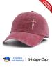Washed Corduroy Baseball Cap With Faith Slogan Unisex Dad Hat Minimalist Outdoor Travel Accessory