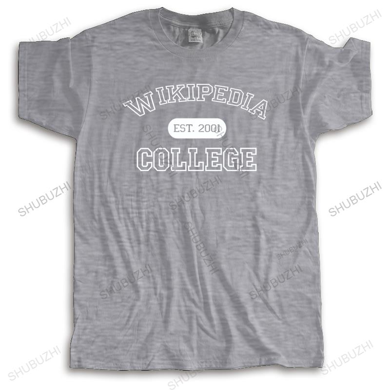 New Arrived Hot Sale Unisex ONeck TShirt Summer Wikipedia College TShirt Unisexs FunnyNovelty Gift Idea Graduation University