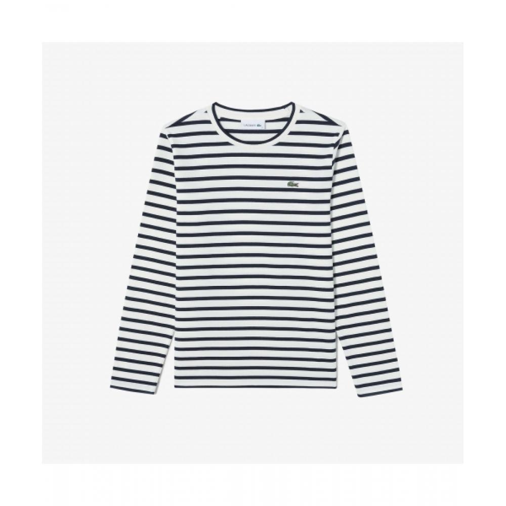 

Lacoste Женская футболка в полоску с длинным рукавом [темно-синий] 034