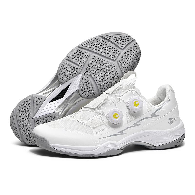 New badminton shoes rotating button outdoor sports tennis training casual couple daily table tennis shoes