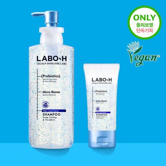 LABO-H Cooling & No-Sebum Shampoo 333ML Promotion (+50ML Free) Hair Loss Relief