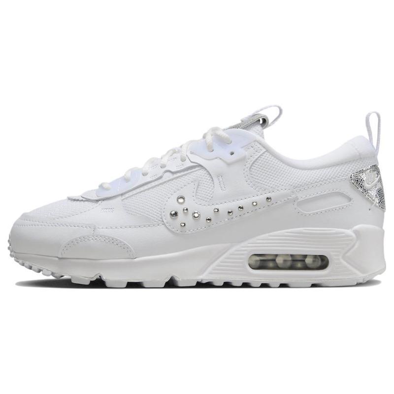 

Nike Air Max 90 Studded Swoosh Women s Sneakers Casual Shoes FQ8888-100 36 белый