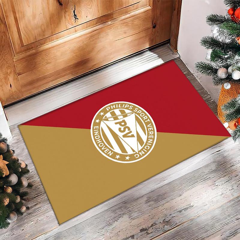 PSV Eindhoven FC Soccer Football Pattern Soft Area Rug Non Slip Indoor Floor Carpet Sports Decor Mat for Bedroom