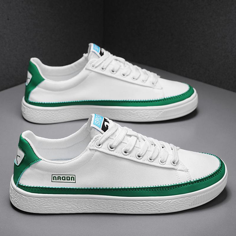 Men Canvas Shoes Casual Sneakers Fashion Lace Up Flat Comfortable Outdoor Footwear Skateboard Tenis Masculino Zapatillas Hombre