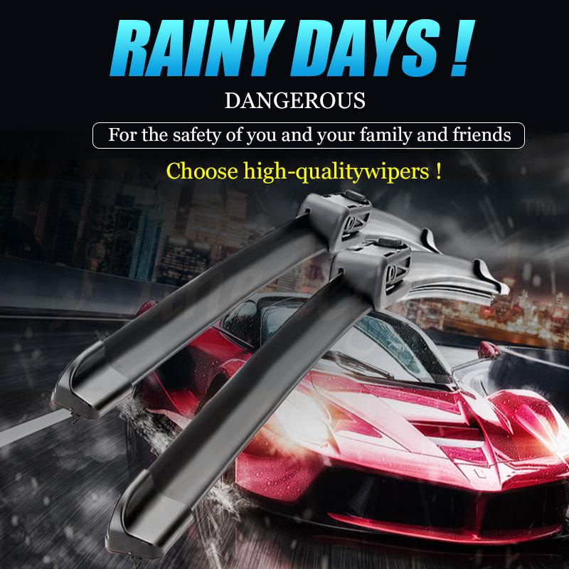 3PCS Car Wiper for Mazda 3 BK 2003-2009 2008 2007 Front Rear Windshield Windscreen Wiper Blade Rubber Accessories 21"+19"+14"