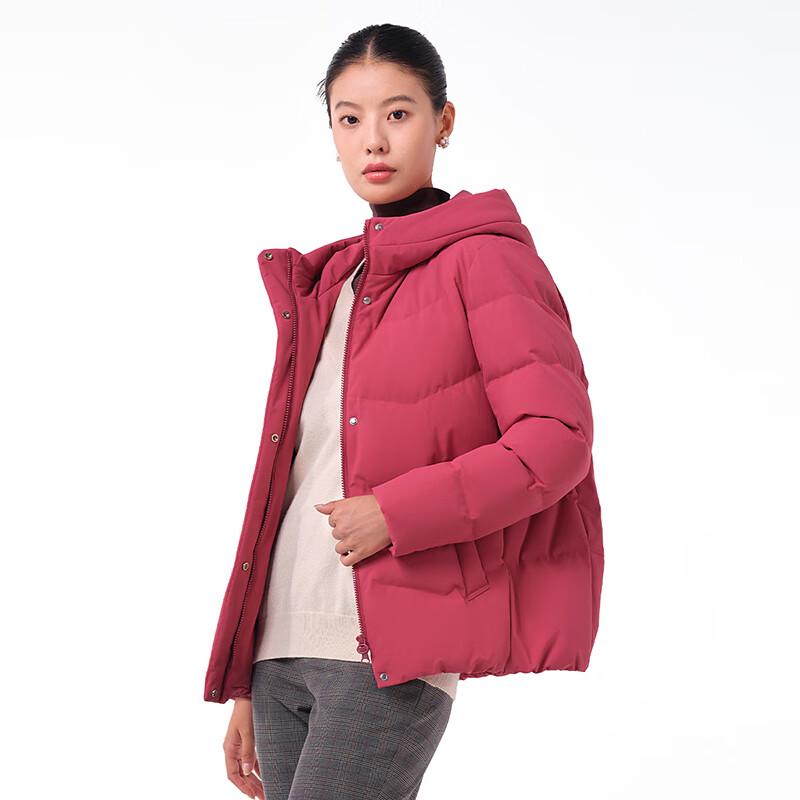 Tanboer Women's Short Hooded 90% Down Jacket TB231368