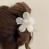 Hair Claw Flower Shape Back Head Shower Clip Lightweight Medium Size Shark Hair Claw Versatile Hair Accessory