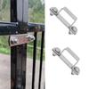 4Pcs Metal Steels pipe Clamp Replacement Right Angles Bracket Secure Pipe Fixing Bracket for Square Tubes Enduring