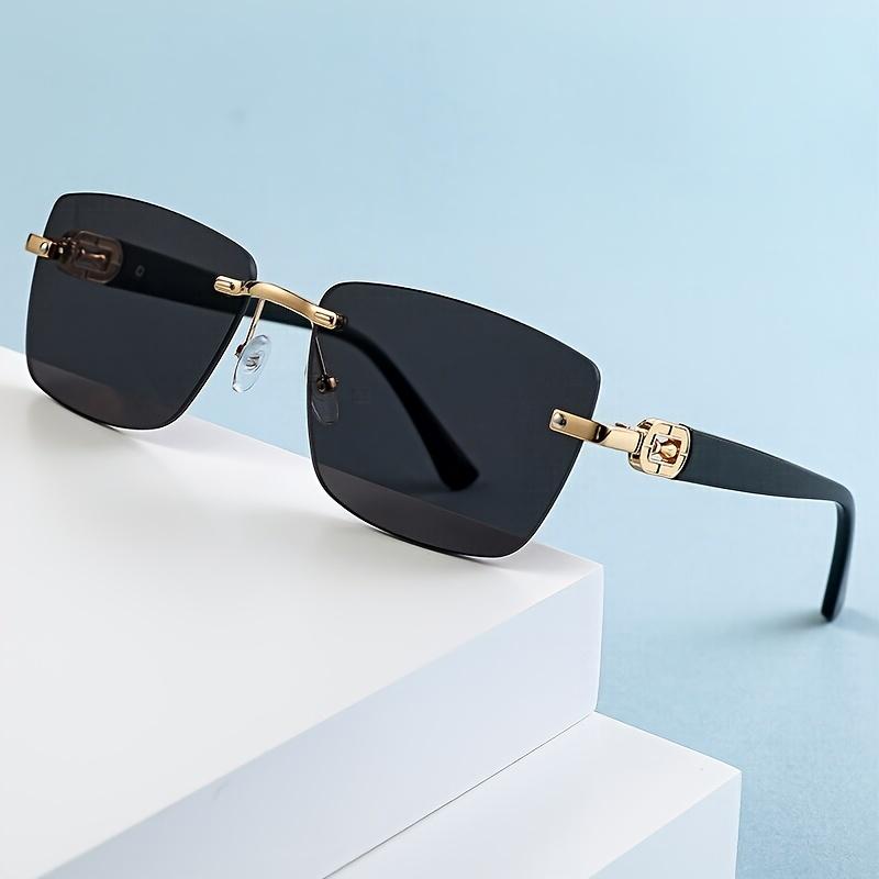 

Солнцезащитные очки без оправы, прямоугольные модные популярные женские и мужские солнцезащитные очки, маленькие квадратные солнцезащитные очки для женщин и мужчин, летние дорожные очки