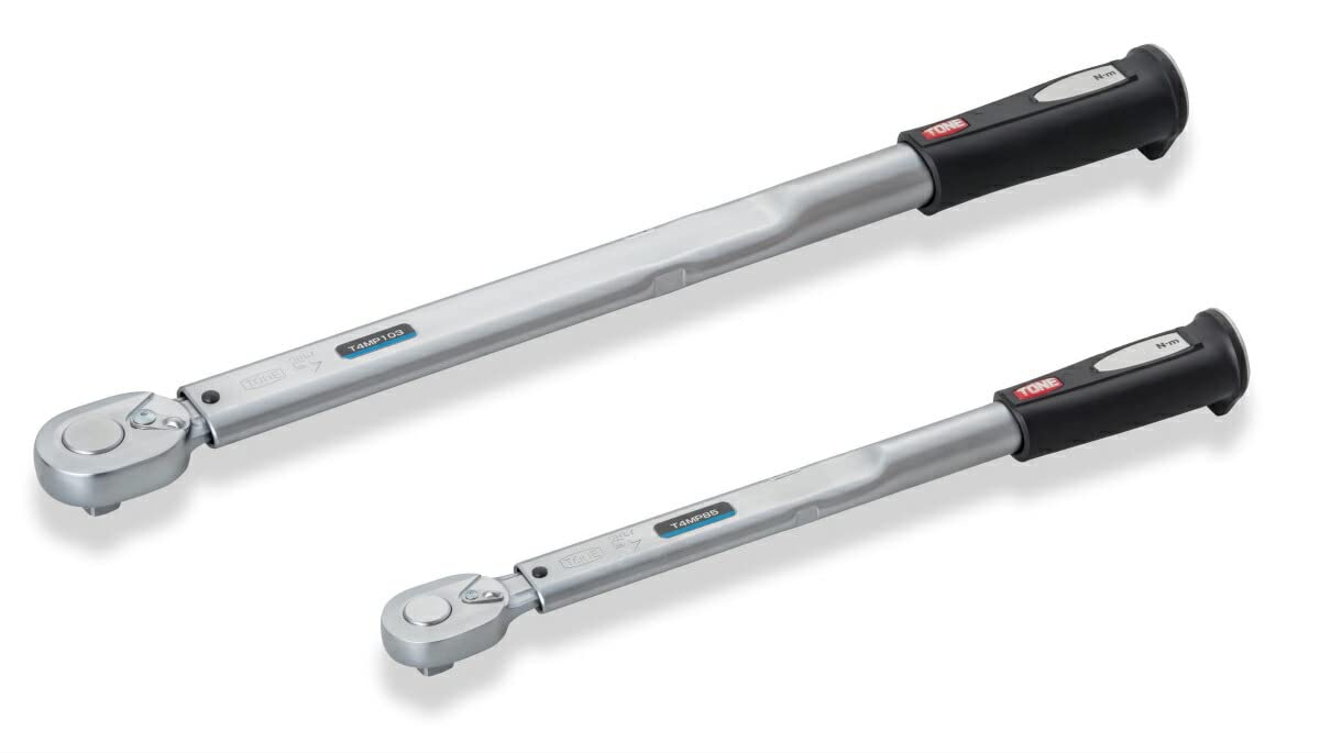 

TONE Динамометрический ключ для колесных гаек 108 Нм T4MP108, 12,7 мм (1/2 ) Драйв, Черный, чёрный