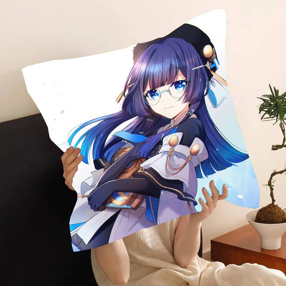 Pela Anime H-honkai Star Rail Pillow Case Fashion Square Pillowcase Bedroom Sofa Room Ins Decoration Leisure