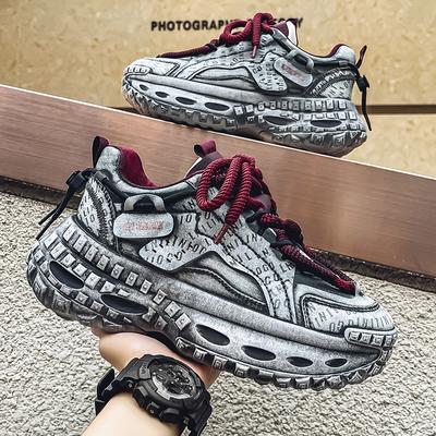 Sneaker Trendy da Uomo Sneaker Casual Chunky di Lusso Per Uomo Scarpe da Papà Aumento di Altezza Scarpe Sportive Traspiranti Sneaker Maschili