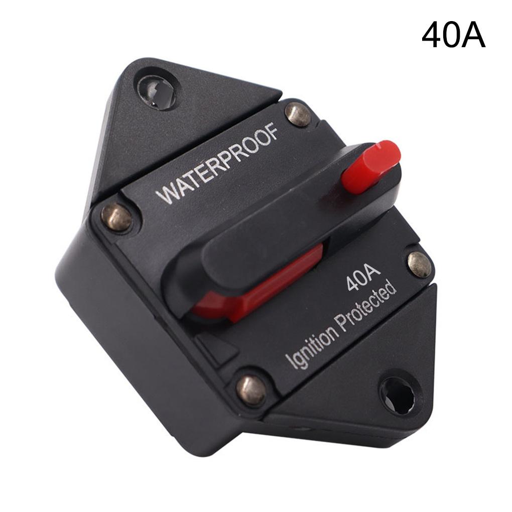 Vehicle Audio Amplifier Circuit Breaker IP67 Waterproof Insulative Replacement Splash-proof RV Protective Fuse 100A