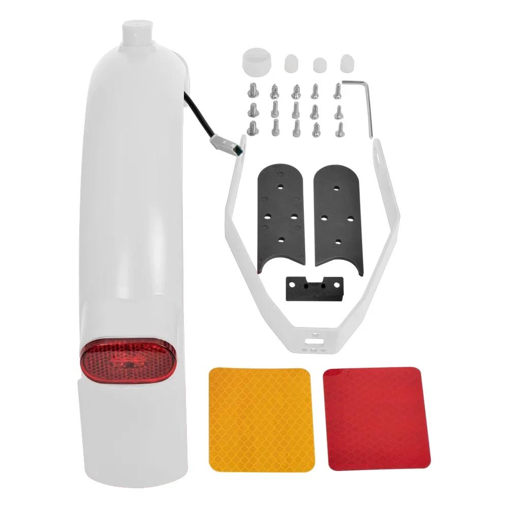 Rear Mudguard Set for Xiaomi M365 Pro 2 Mi3 Electric Scooter Fender Brake Taillight With Gap Cover Pad Reinforced Holder Set