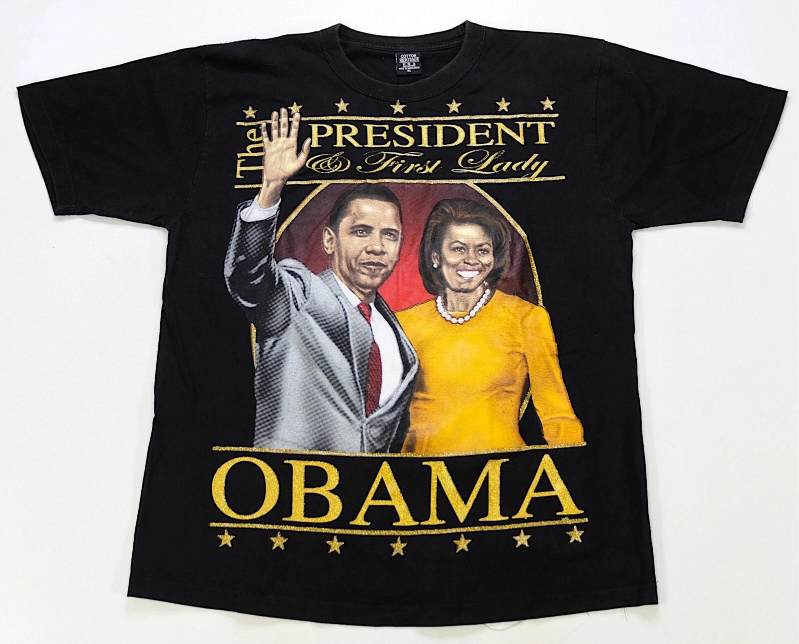 Rare Vintage Barack Obama The President & First Lady Michelle T Shirt 2000s XL XL