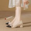 Wedding shoes new pointed head light mouth high heels temperament versatile color matching commuting single shoes women