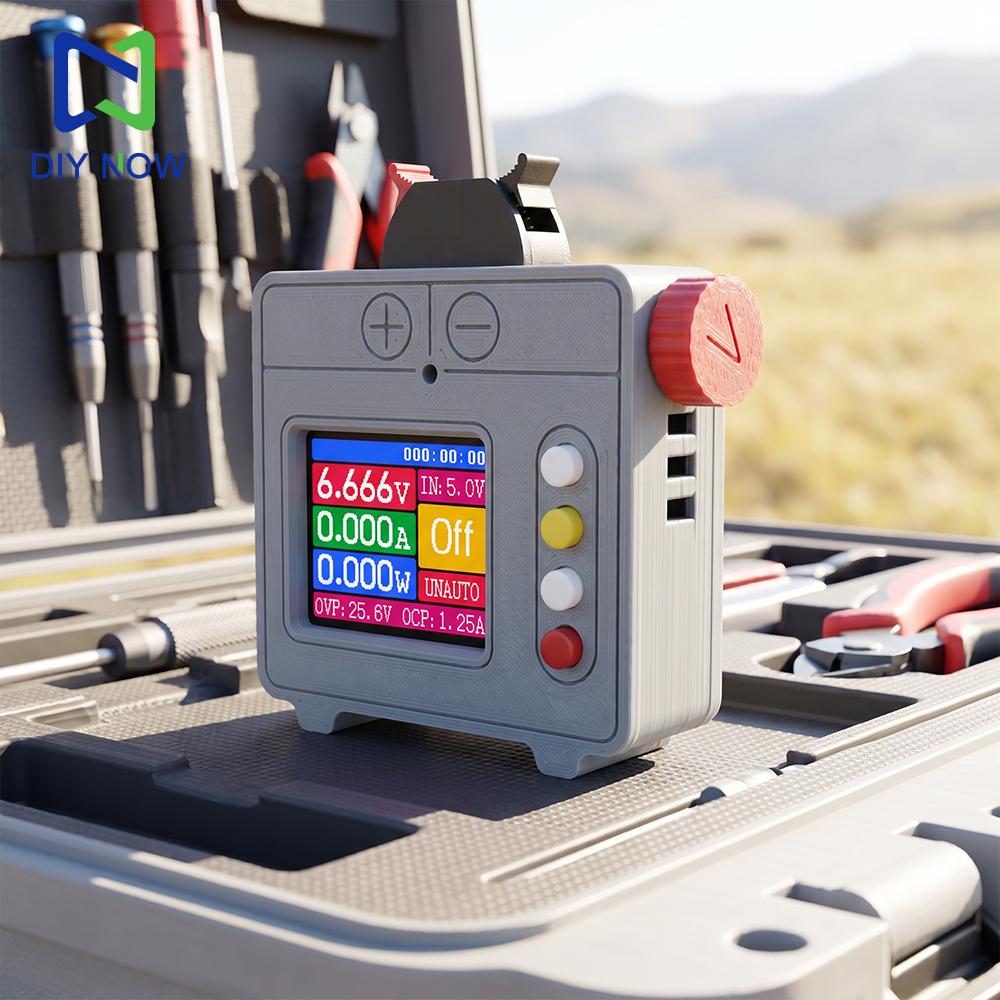 Mini Bench Power Supply with Color Display DC4.2-6V 5W Adjustable Automatic Buck-Boost for DIY Makers and Microcontrollers