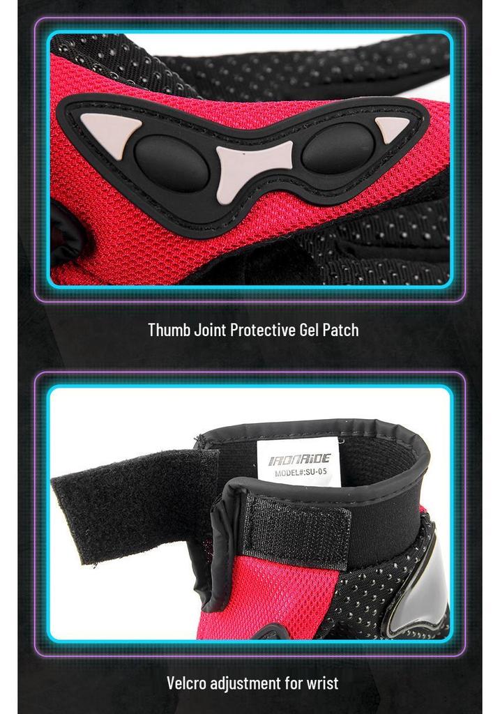 All-Season Motorcycle & Bicycle Touchscreen Gloves: Non-Slip, Anti-Fall, Full Finger for Men & Women