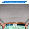 360G Suede Fabric Headliner 20" L x 60" W for Car Interior Roof Repair Dark Gray