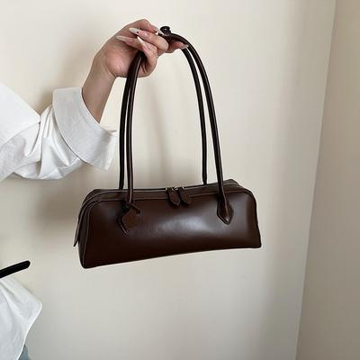 Bolso de axila de nicho individualidad largo temperamento bolso baguette color sólido versátil popular bolso de hombro bolso de mujer