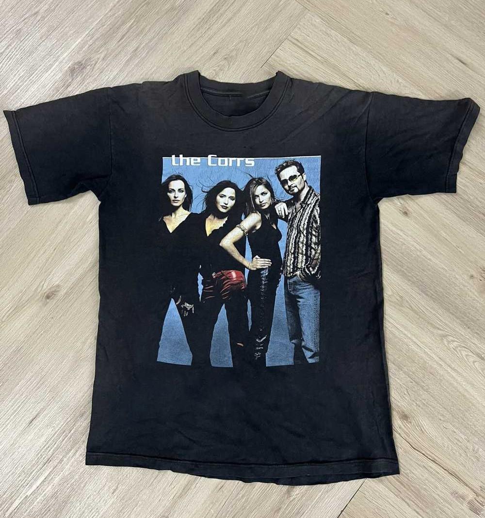Альбом гастрольной группы The Corrs, черная хлопковая футболка для взрослых UU1071 L