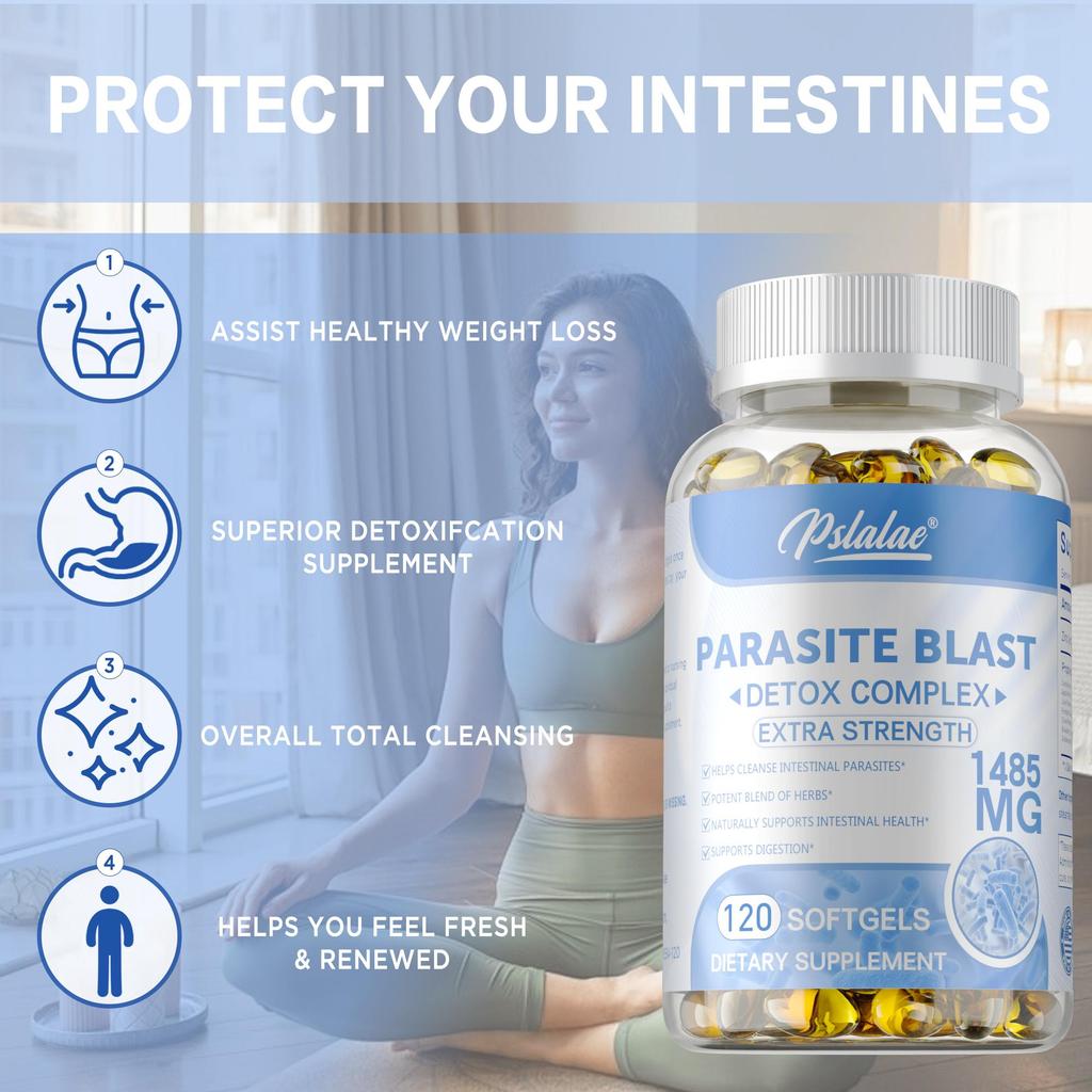 Parasiten-Blast - Darmparasiten-Reinigung, Natürliche Darmgesundheit, Entgiftung