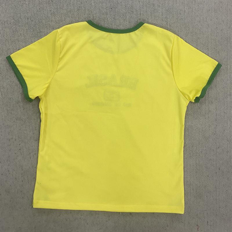 Summer letter embroidery niche pattern short sleeved T-shirt