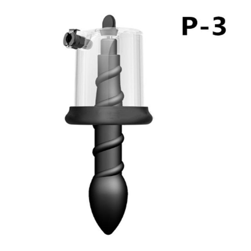 New Anal Pump Manual Vacuum Rosebud Pump Sex Toys for Men Women SM Suction Cup Prostate Stimulator Anus Dilator Butt Plug Set