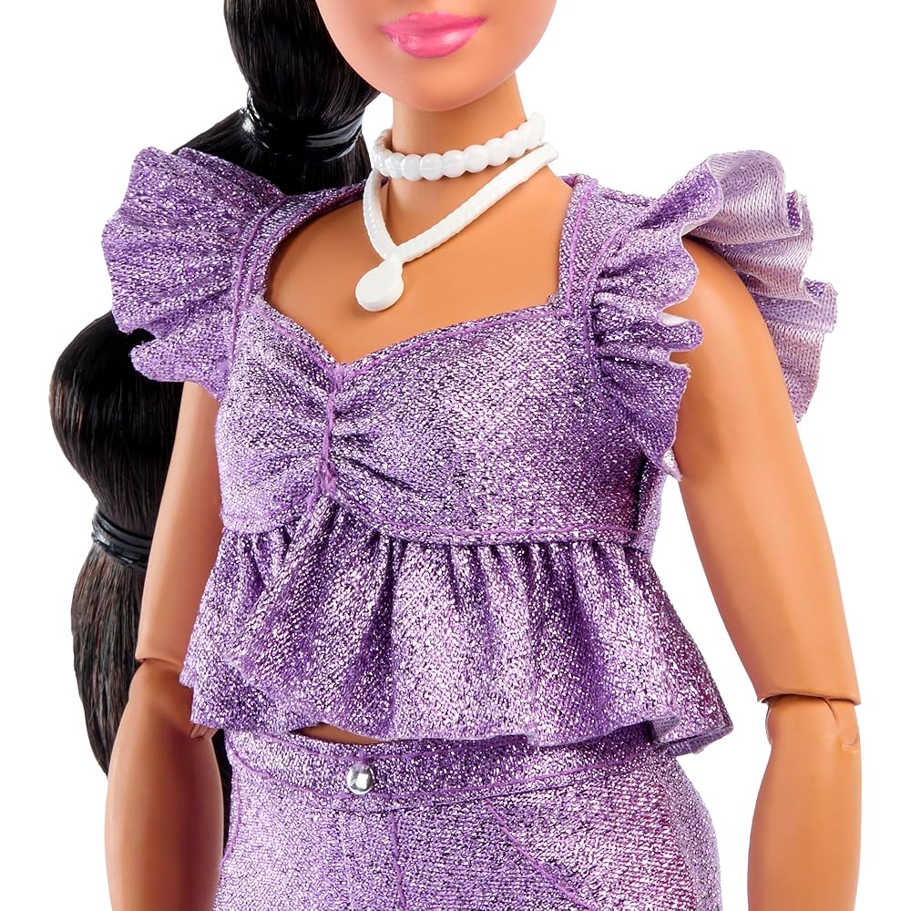 Barbie Deluxe Style Purple Hot Pants Doll Set for Role Play Ages 4 and Up