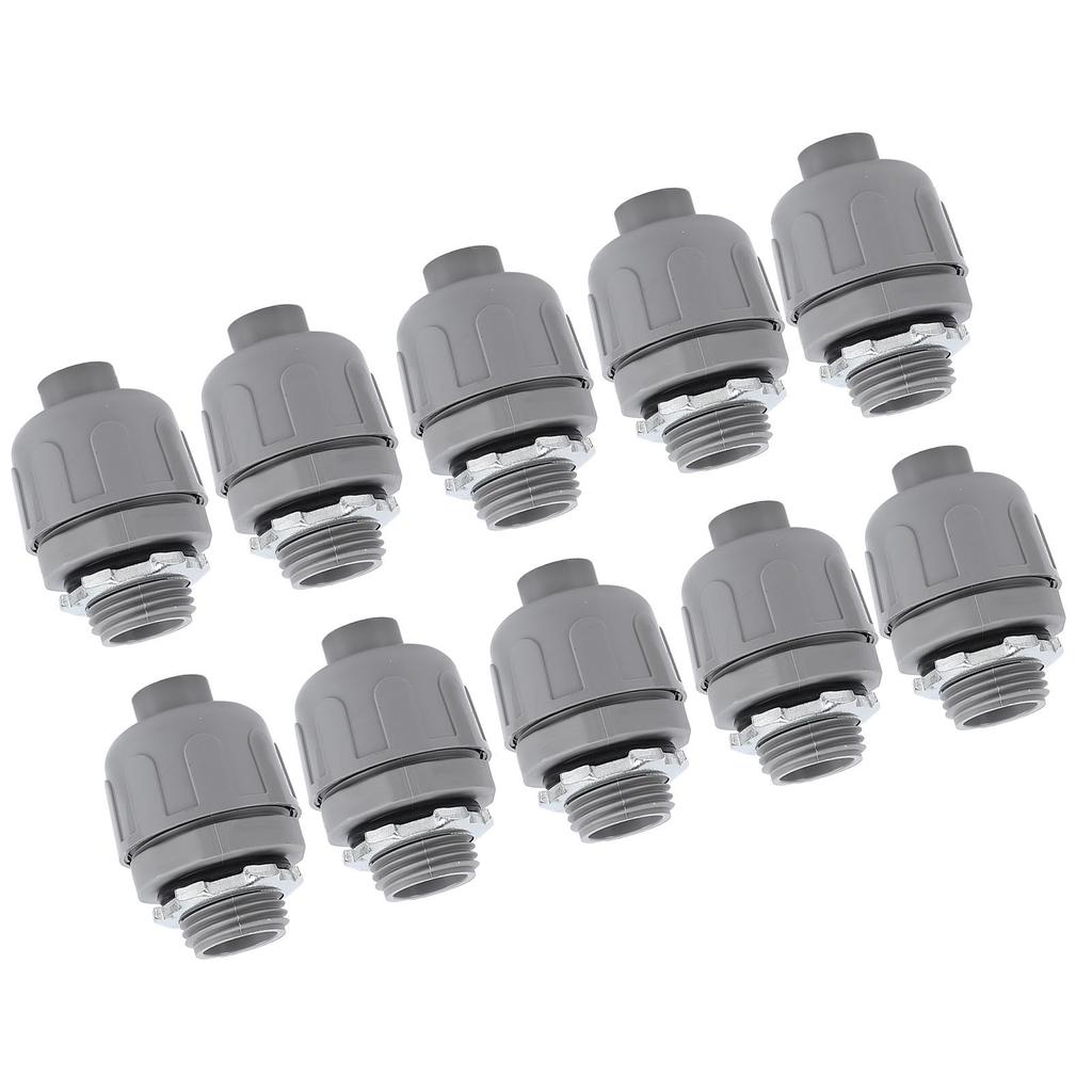 10 st Vattentäta Rörkopplingar 1 Tum NPT Nylon 6 Elektrisk Rörkoppling för Hem