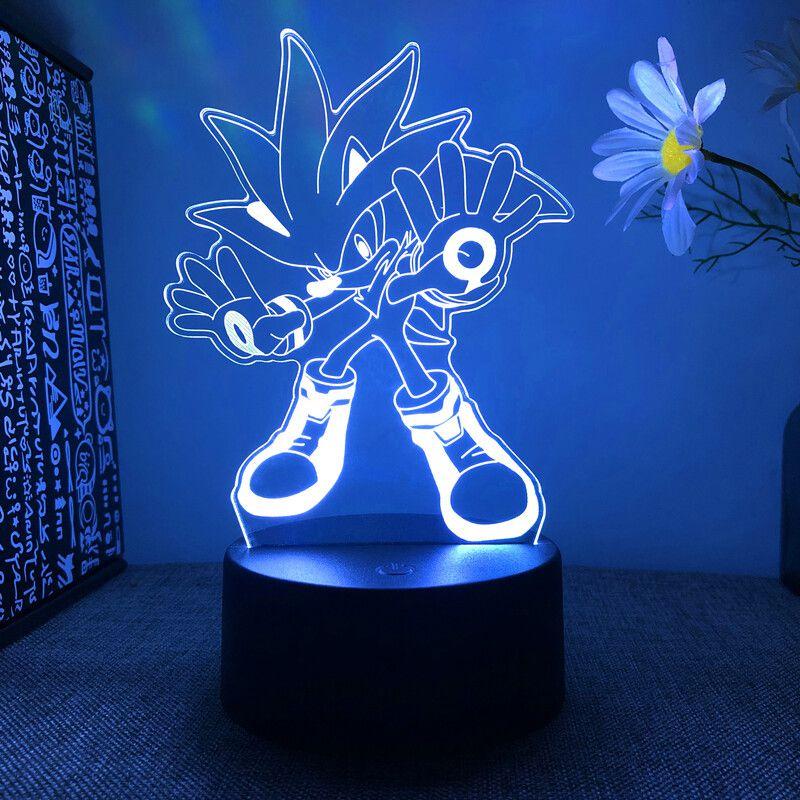 Lamp 3d Led Night Light Acrylic Touch Cartoon Character Table Desk Gifts