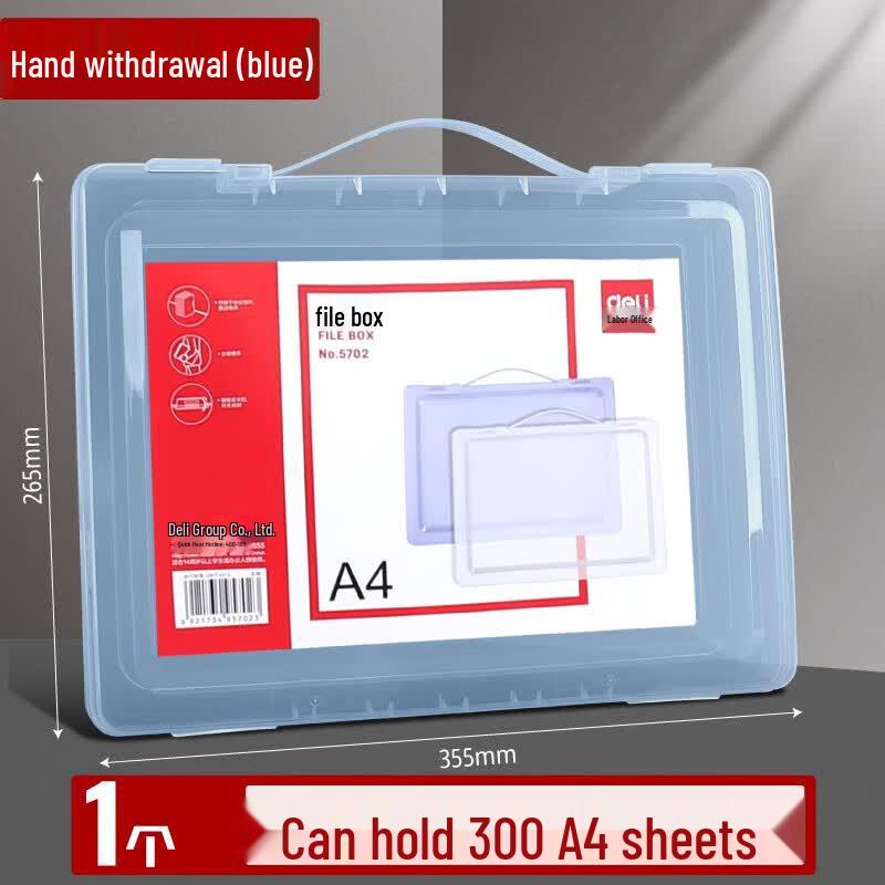 Deli 5702 A4 Document File Box