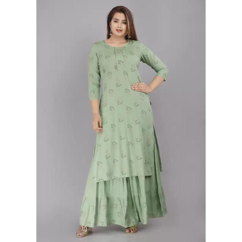 Beautiful Designer Kurti Skirt Set Bollywood Anarkali Kurta Salwar Kameez Dress VF-102SD