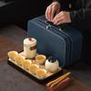 Cha Xun Ru Kiln Portable Kung Fu Tea Set
