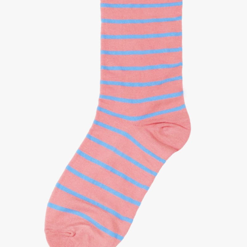 PINK PINEAPPLE JOHN STRIPE SOCKS [3pice 1SET]