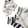 2 Pairs of Embroidered Cartoon Pattern Short Socks, Short-tube Cotton Socks, Breathable and Cute, Suitable for Spring and Summer, Children's Socks