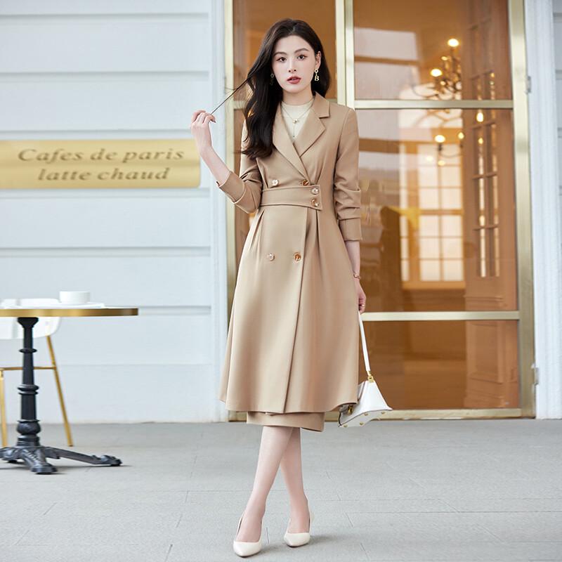 Women's Professional Mid-Length Trench Coat