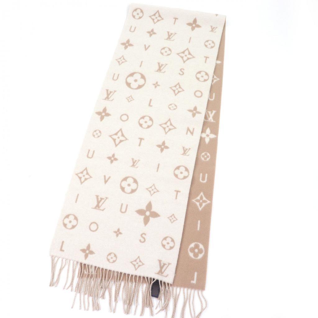 Excellent LOUIS VUITTON Scarf Reykjavik Cloud Scarf Beige Cashmere M97660 Used