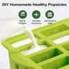 Reusable Silicone Popsicle Molds with Sticks Summer Ice Cream Maker Kit DIY Frozen Treats for Kids Kitchen Baking Tools