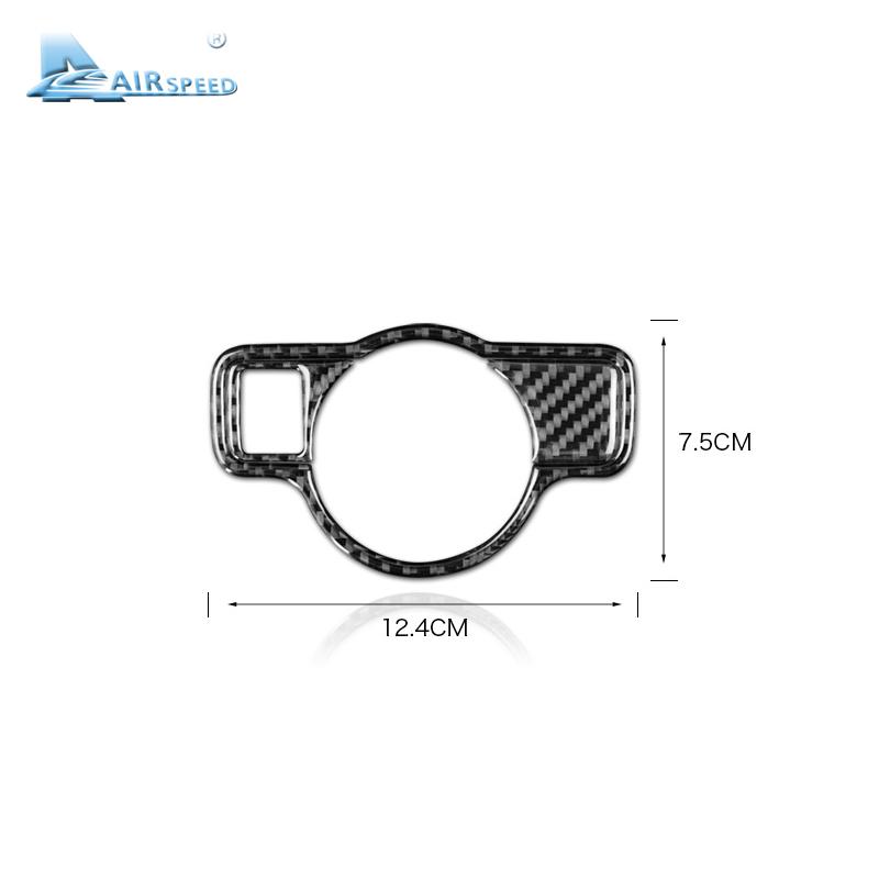 Carbon Fiber Headlight Switch Stickers For Mercedes Benz A B C E G Class CLA GLA GLE GLK GL Accessories Trim Car Cover Accs