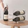 Refrigerator Organizer Tray for Wine and Glasses Plastic Wine Can Shelves with Stackable Glass Storage Racks Cup Storage Rack