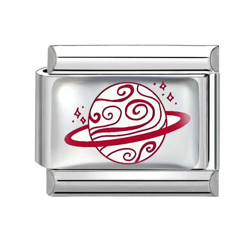 Y2K Rote Serie Blume Kirsche Herz Schleife Schmetterling Liebe Italienischer Charm Glieder Passend 9mm Edelstahlarmband Damen DIY Basteln