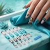 1 Set Unghii False cu Adeziv Jelly Model Crăpat Ușor de Purtat Unghii False Kit Artă Unghii DIY Instrumente Manichiură Profesionale