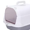 Cat Litter Box with Lid Enclosed and Covered Toilet Anti Splashing Easy to Clean Kitten Potty