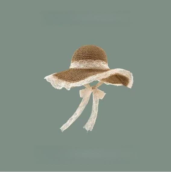 

New Woman Summer Hat Women Straw Hat Big Brim Beach Hat Foldable Vacation Summer Hat Sunscreen Sunshade Hat Straw hat