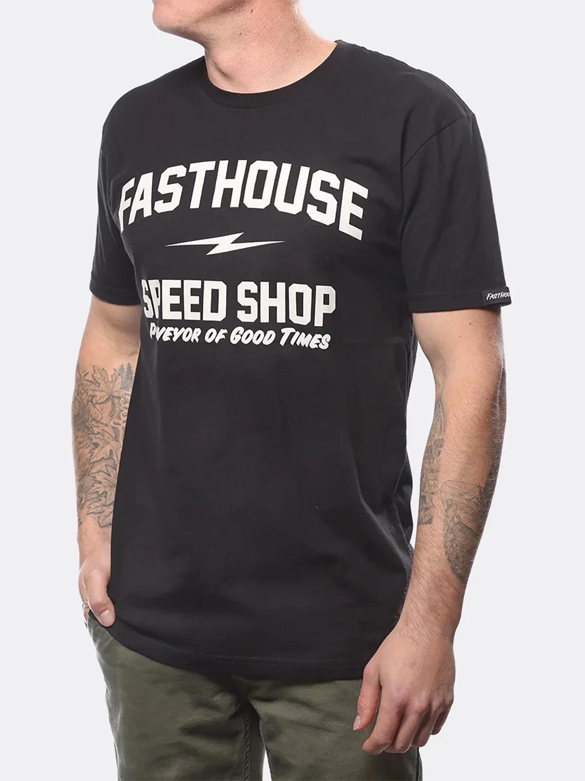 Fasthouse Men s Purveyor Short Sleeve T-shirt Purveyor of Good Times MX FMX Tee L
